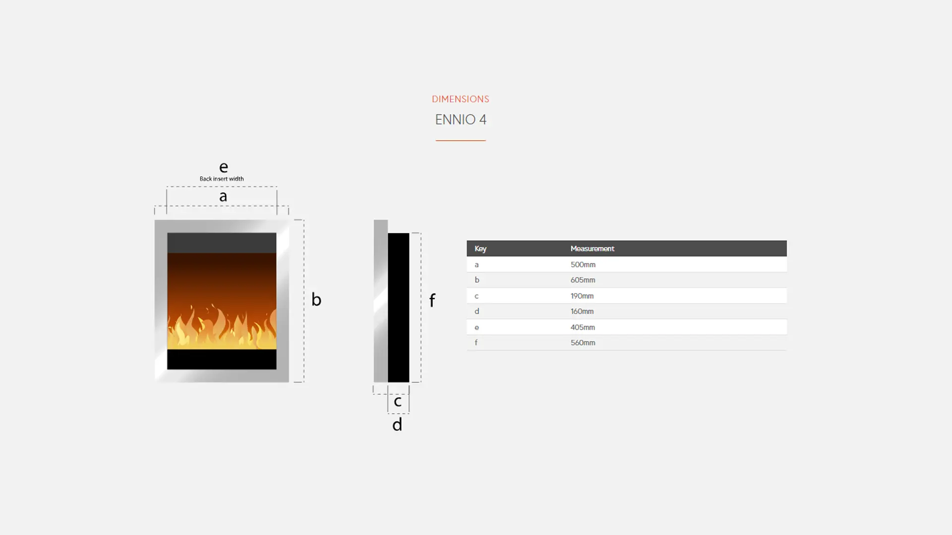 Sizing Table and Dimensions