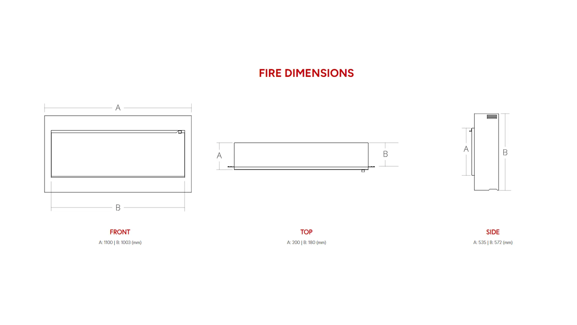 Sizing Table and Dimensions