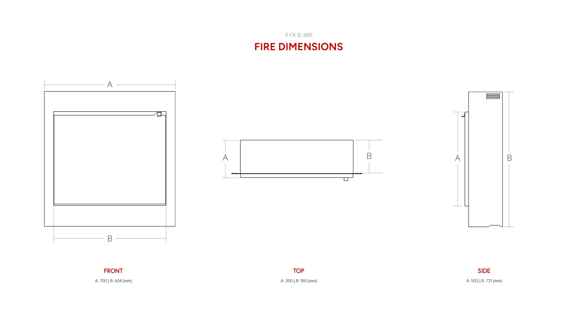 Sizing Table and Dimensions