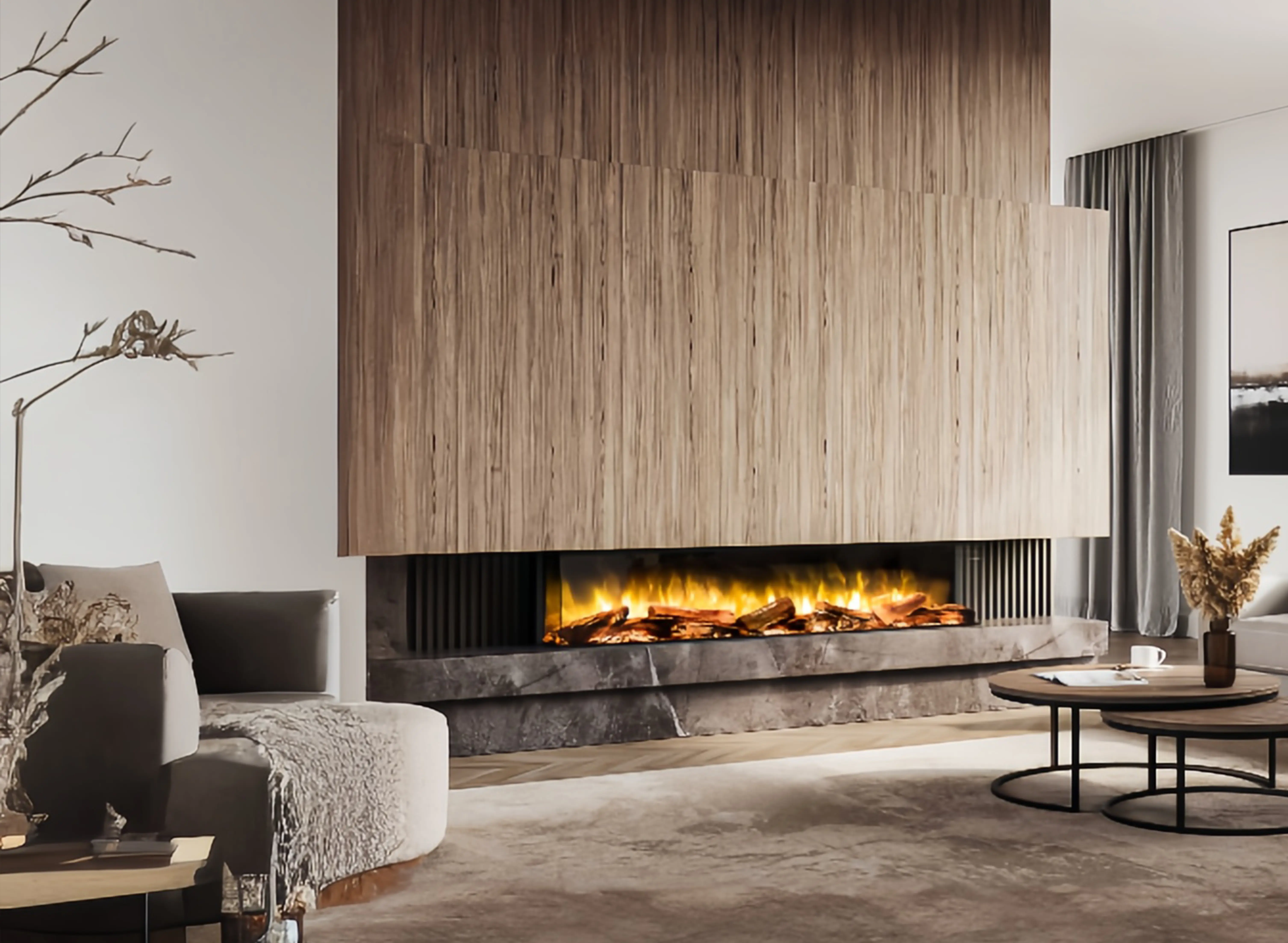 Flamerite E-FX 1800 3 Sided Electric Fire